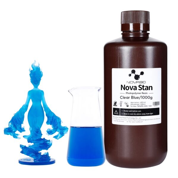 NOVA3D 3D Printer Standard Resin 405nm - Clear Blue 1L