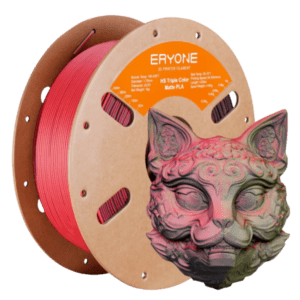 ERYONE Hyper Speed Tri-Colour Matte PLA – Black/Red/Olive Green – 1KG