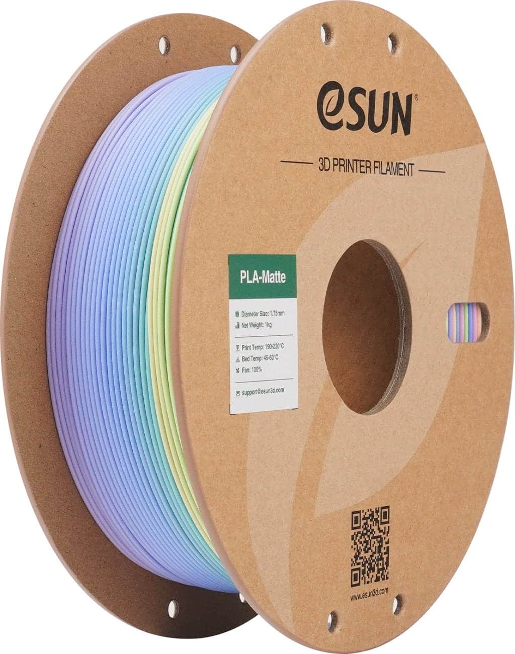 eSUN ePLA-Matte Rainbow Rainbow B 1kg filament
